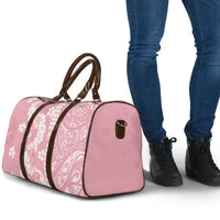 Soft Pink Hawaii Anthurium Plumeria Lei Travel Bag LT9 - Polynesian Pride