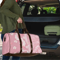 Soft Pink Hawaii Anthurium Plumeria Lei Travel Bag LT9 - Polynesian Pride