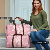 Soft Pink Hawaii Anthurium Plumeria Lei Travel Bag LT9 - Polynesian Pride
