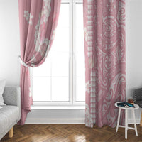 Soft Pink Hawaii Anthurium Plumeria Lei Window Curtain LT9 - Polynesian Pride
