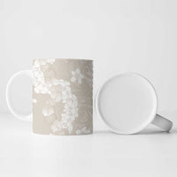 Suede Beige Hawaii Anthurium Plumeria Lei Ceramic Mug LT9 - Polynesian Pride