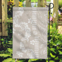 Suede Beige Hawaii Anthurium Plumeria Lei Garden Flag LT9 Garden Flag Beige - Polynesian Pride