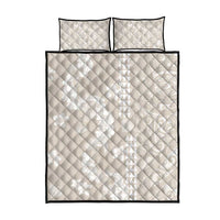 Suede Beige Hawaii Anthurium Plumeria Lei Quilt Bed Set LT9 - Polynesian Pride