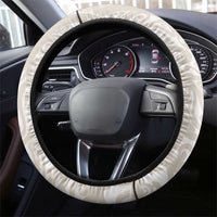 Suede Beige Hawaii Anthurium Plumeria Lei Steering Wheel Cover LT9 - Polynesian Pride