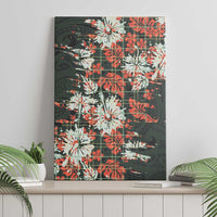 Hawaii Tartan With Hibiscus Canvas Wall Art Polynesian Pattern Vintage LT9 - Polynesian Pride