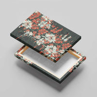 Hawaii Tartan With Hibiscus Canvas Wall Art Polynesian Pattern Vintage LT9 - Polynesian Pride