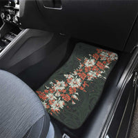 Hawaii Tartan With Hibiscus Car Mats Polynesian Pattern Vintage LT9 - Polynesian Pride