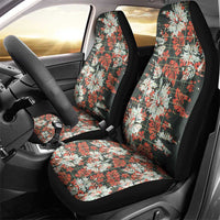 Hawaii Tartan With Hibiscus Car Seat Cover Polynesian Pattern Vintage LT9 - Polynesian Pride