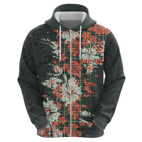 Hawaii Tartan With Hibiscus Hoodie Polynesian Pattern Vintage LT9 - Polynesian Pride