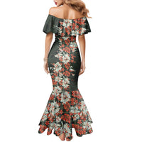 Hawaii Tartan With Hibiscus Mermaid Dress Polynesian Pattern Vintage LT9 - Polynesian Pride