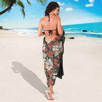 Hawaii Tartan With Hibiscus Sarong Polynesian Pattern Vintage LT9 - Polynesian Pride