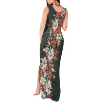 Hawaii Tartan With Hibiscus Tank Maxi Dress Polynesian Pattern Vintage LT9 - Polynesian Pride