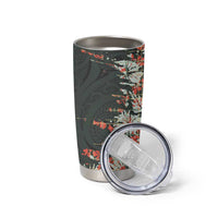 Hawaii Tartan With Hibiscus Tumbler Cup Polynesian Pattern Vintage LT9 - Polynesian Pride