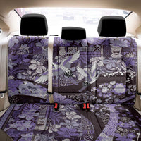Japanese Hawaiian Crane Back Car Seat Cover Purple Tapa Patchwork Pattern LT9 - Polynesian Pride
