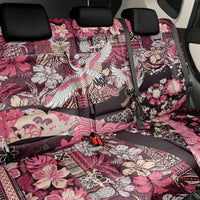 Japanese Hawaiian Crane Back Car Seat Cover Soft Pink Tapa Patchwork Pattern LT9 - Polynesian Pride