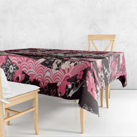 Japanese Hawaiian Crane Tablecloth Soft Pink Tapa Patchwork Pattern LT9 - Polynesian Pride