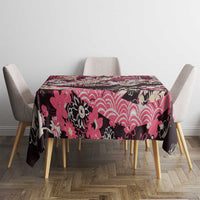 Japanese Hawaiian Crane Tablecloth Soft Pink Tapa Patchwork Pattern LT9 - Polynesian Pride