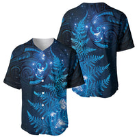 New Zealand Matariki Baseball Jersey Blue Milky Way Stars Night Sky