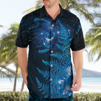 New Zealand Matariki Hawaiian Shirt Blue Milky Way Stars Night Sky LT9 - Polynesian Pride