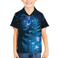 New Zealand Matariki Hawaiian Shirt Blue Milky Way Stars Night Sky LT9 - Polynesian Pride