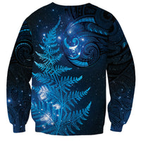 New Zealand Matariki Sweatshirt Blue Milky Way Stars Night Sky