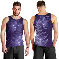 New Zealand Matariki Men Tank Top Purple Milky Way Stars Night Sky