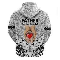 Polynesian Fathers Day Gift For Dad Hoodie Super Father In The World Black Polynesian Pattern LT9 - Polynesian Pride