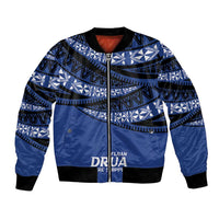 Fiji Rugby Pacific Custom Bomber Jacket Pasifika Tapa Pattern