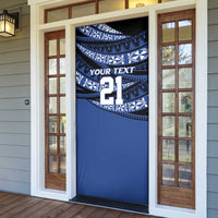 Fiji Rugby Pacific Custom Door Cover Pasifika Tapa Pattern - Polynesian Pride