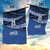 Fiji Rugby Pacific Custom Garden Flag Pasifika Tapa Pattern