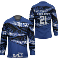 Fiji Rugby Pacific Custom Hockey Jersey Pasifika Tapa Pattern LT9 - Polynesian Pride