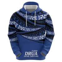 Fiji Rugby Pacific Custom Hoodie Pasifika Tapa Pattern