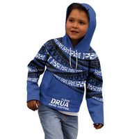 Fiji Rugby Pacific Custom Kid Hoodie Pasifika Tapa Pattern