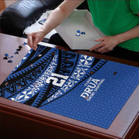 Fiji Rugby Pacific Custom Puzzle Pasifika Tapa Pattern - Polynesian Pride