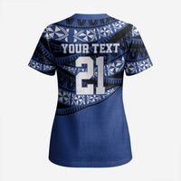 Fiji Rugby Pacific Custom Scrub Top Pasifika Tapa Pattern - Polynesian Pride