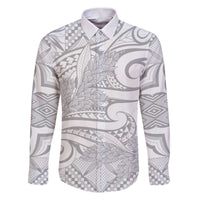 Lotu Tamaiti Samoa Siapo Family Matching Puletasi and Hawaiian Shirt White Sunday With Teuila Torch Ginger