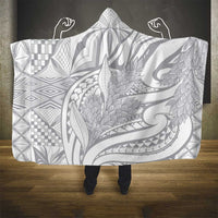 Lotu Tamaiti Samoa Siapo Hooded Blanket White Sunday With Teuila Torch Ginger