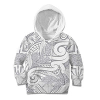 Lotu Tamaiti Samoa Siapo Kid Hoodie White Sunday With Teuila Torch Ginger