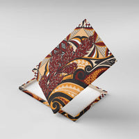 Vintage Samoa Siapo Canvas Wall Art With Teuila Torch Ginger LT9 With Frame Art - Polynesian Pride