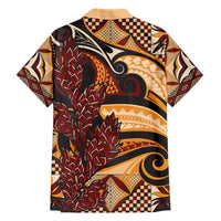 Vintage Samoa Siapo Hawaiian Shirt With Teuila Torch Ginger LT9 - Polynesian Pride