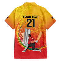 Custom Cricket PNG East Asia-Pacific Hawaiian Shirt Papua New Guinea Rise to Power - Polynesian Pride