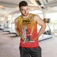 Custom Cricket PNG East Asia-Pacific Men Tank Top Papua New Guinea Rise to Power - Polynesian Pride