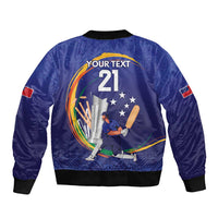 Custom Cricket Samoa East Asia-Pacific Bomber Jacket Samoa Storming the Limits - Polynesian Pride