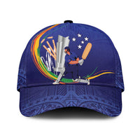 Custom Cricket Samoa East Asia-Pacific Classic Cap Samoa Storming the Limits LT9 Universal Fit Blue - Polynesian Pride