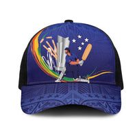 Cricket Samoa East Asia-Pacific Mesh Trucker Cap Samoa Storming the Limits LT9 One Size Black Blue - Polynesian Pride