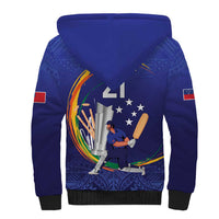 Custom Cricket Samoa East Asia-Pacific Sherpa Hoodie Samoa Storming the Limits LT9 - Polynesian Pride