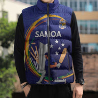 Custom Cricket Samoa East Asia-Pacific Sleeveless Puffer Jacket Samoa Storming the Limits LT9 - Polynesian Pride