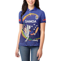 Custom Cricket Samoa East Asia-Pacific Women Polo Shirt Samoa Storming the Limits - Polynesian Pride