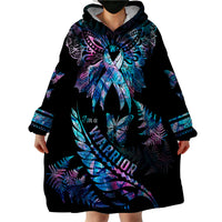 Polynesia Ribbon Butterflies Blanket Silver Fern Breast Cancer With Papua Shell Pattern LT9 - Polynesian Pride