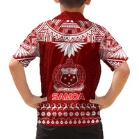 Toa Samoa Christmas Hawaiian Shirt Samoa Siva Tau Manuia Le Kerisimasi Red Vibe LT9 - Polynesian Pride